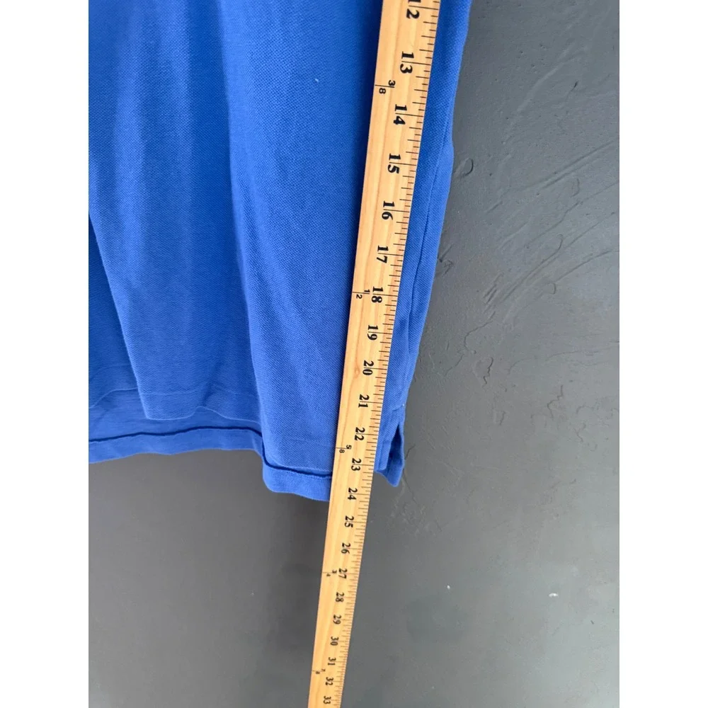 Polo Ralph Lauren Kids Blue Short Sleeve Pique Polo Shirt Size L 14-16